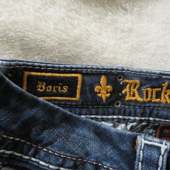 Rock Revival Blue Boris Skinny Jeans  27 waist - Picture 3 of 15